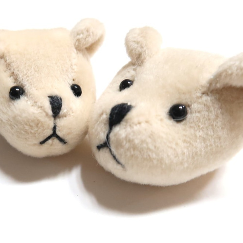 90609 とってもかわいいクマの顔のぬいぐるみ 2個セット その他