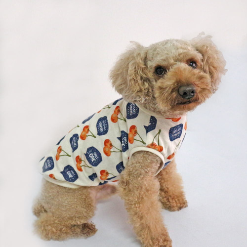 犬服ハンドメイド タンクトップ(さくら桜。様 専用) （犬服型紙