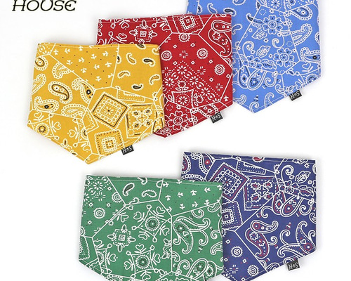 ハンドメイド　犬猫用　リバーシブルスタイ　バンダナ　龍柄　達磨　縁起物　和柄 plusnao ペット用バンダナ 猫用 犬用 小型犬 子犬 スカーフ 首輪