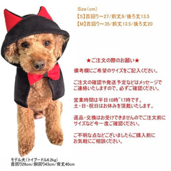 ハロウィン コスプレマント 猫耳ポンチョ【S/M】 フリース コスチューム 黒猫 衣装 ペット 犬 猫 10枚目の画像