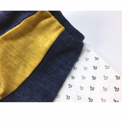 数量限定ハンドメイド2019★完成品★イカリ柄 カラー切替ラグランTシャツ【Mサイズ】犬服 5枚目の画像