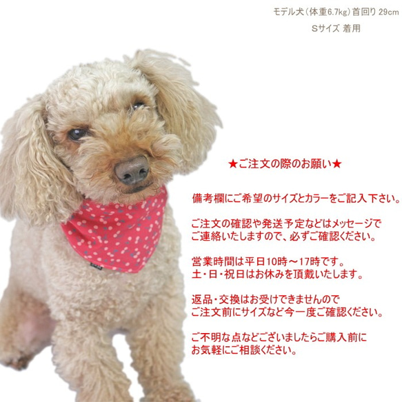 犬猫用 春色バンダナ さくらんぼ チェリー柄 ひな祭り 花柄 衣装 コスプレ ペット パステル 8枚目の画像