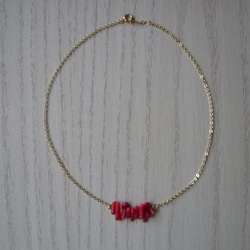 赤珊瑚　ネックレス 2枚目の画像