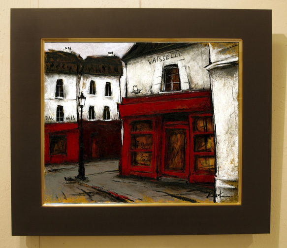 街角の小さな雑貨屋／風景画・油絵・パリ 絵画 Katsu Arts 通販