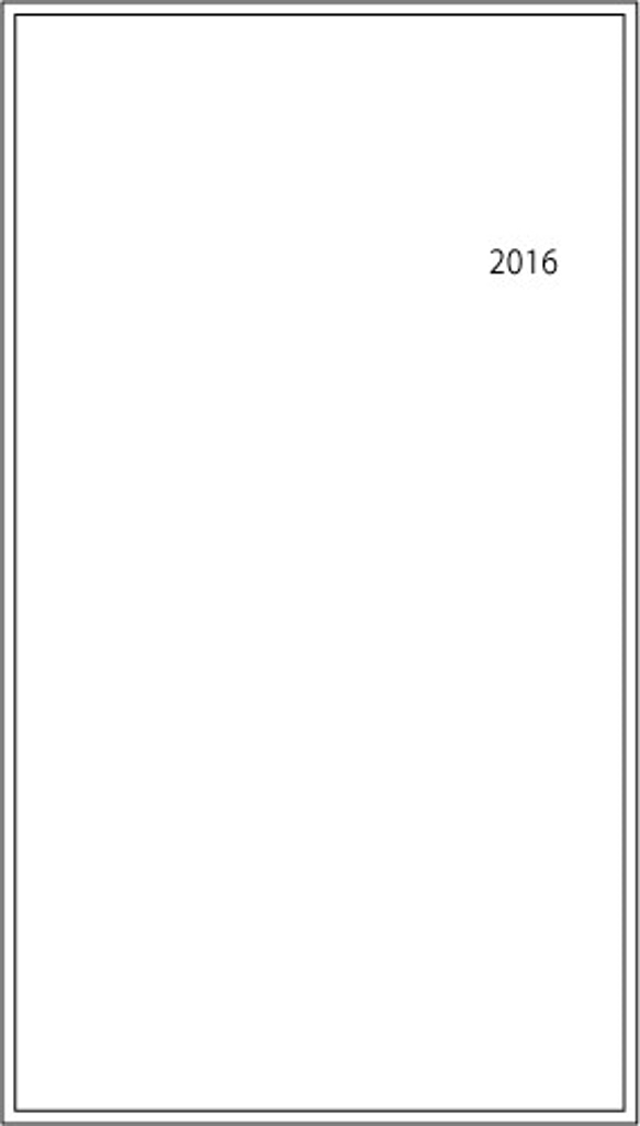 予約【シンプル】バンギャル手帳2016 1枚目の画像