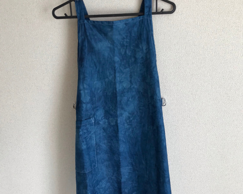 藍染　エプロン 藍染 リネンエプロン | 藍染工房ちずぶるー / Japanese Indigo