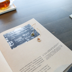 ドライフラワージュエリー|日本の樹脂|日本の金メッキの耳線_姜太公 4枚目の画像