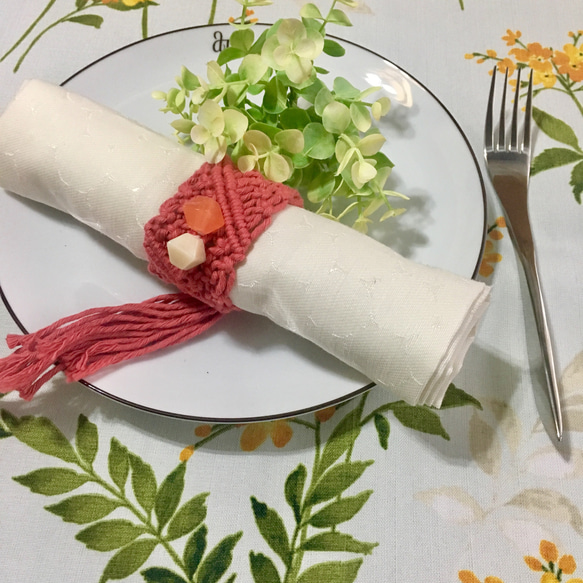 ナプキンリングス6色 ALBO】 天使と鳥 / 天童とリスのナプキン