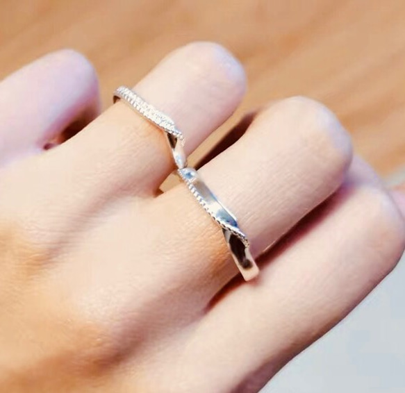 ✨NEW✨ペア　リング【セット】 結婚　指輪　S 925 シルバー　受注製作　リング　カップル 5枚目の画像