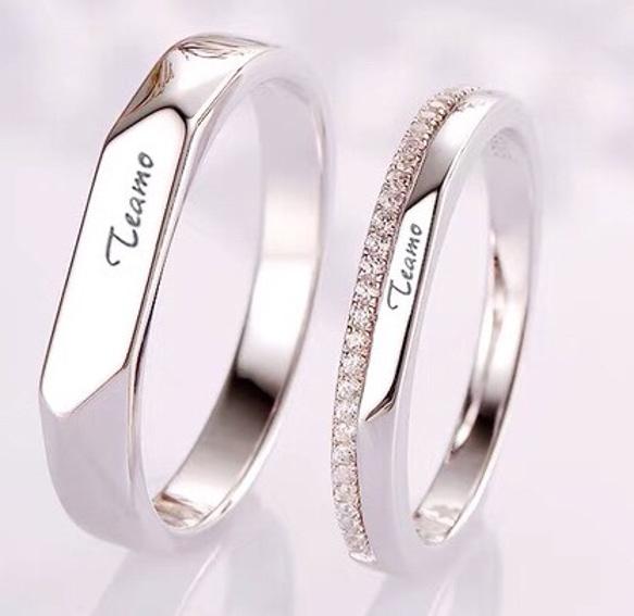 ✨一番人気✨ペアリング【セット】 結婚指輪　S 925 シルバー　受注製作　ペア　プレゼント 3枚目の画像