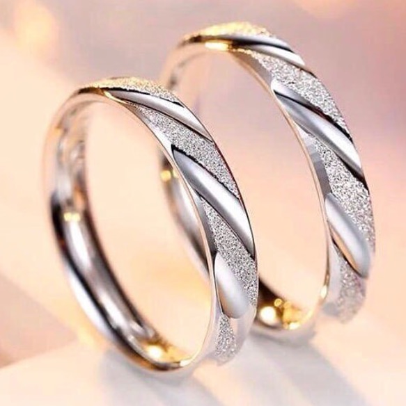 ペアリング【セット】 結婚指輪　S 925 シルバー　受注製作 1枚目の画像