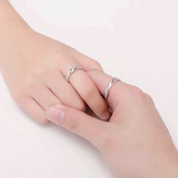 ペアリング【セット】 結婚指輪　S 925 シルバー　受注製作 2枚目の画像