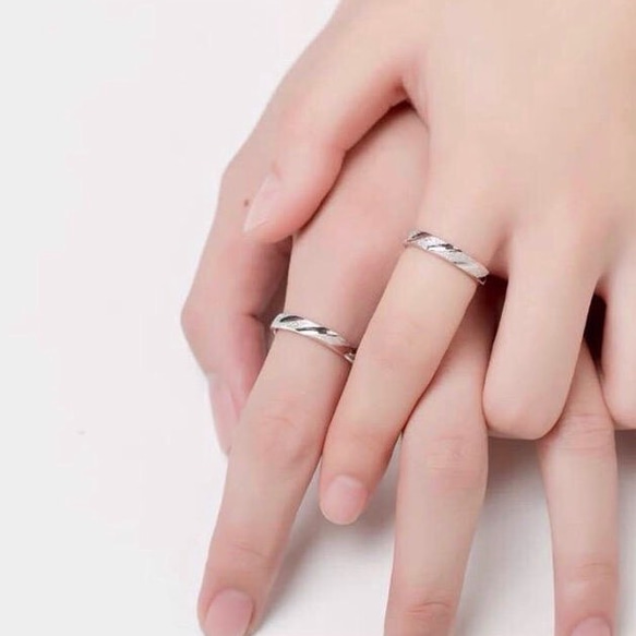 ペアリング【セット】 結婚指輪　S 925 シルバー　受注製作 3枚目の画像