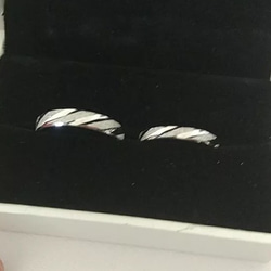 ペアリング【セット】 結婚指輪　S 925 シルバー　受注製作 5枚目の画像