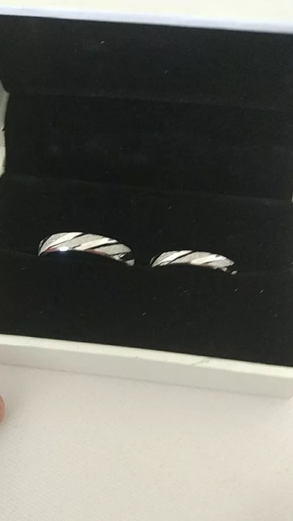 ペアリング【セット】 結婚指輪　S 925 シルバー　受注製作 5枚目の画像