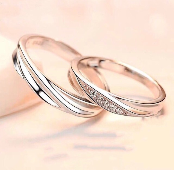 ✨二番人気✨カップペアリング【セット】結婚指輪　S 925 シルバー　受注製作　リング　単品 2枚目の画像