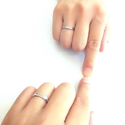 ✨二番人気✨カップペアリング【セット】結婚指輪　S 925 シルバー　受注製作　リング　単品 4枚目の画像