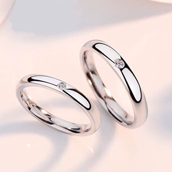 カップルペアリング【セット】ペアリング【セット】 結婚指輪　S 925 シルバー　受注製作 3枚目の画像