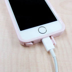 リアル白いいちご　iPhone5/5s/SE対応（ピンク）ケース 2枚目の画像