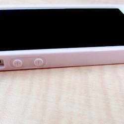 リアル白いいちご　iPhone5/5s/SE対応（ピンク）ケース 3枚目の画像
