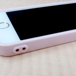 リアル白いいちご　iPhone5/5s/SE対応（ピンク）ケース 4枚目の画像