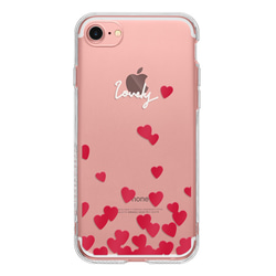 Lovely Hearts 15 14 13 12 SE 8 7 iPhone ケース 1枚目の画像