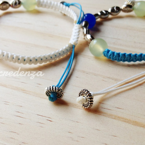 with you（あなたと）】英文字入りペアパワーストーンブレスレット  