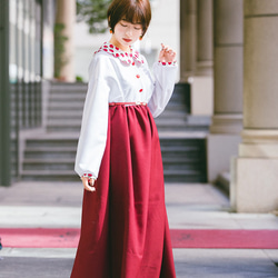 ストライプ×ストライプスカート（ブラック） ロングスカート（マキシ丈