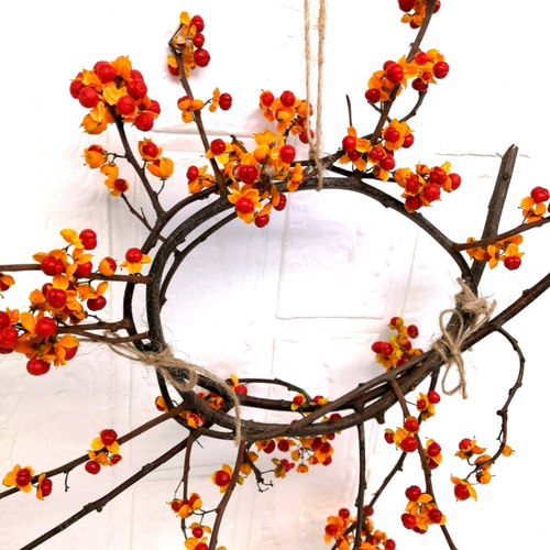 B ツルウメモドキのリース リース アンダーザローズ 通販 12909350