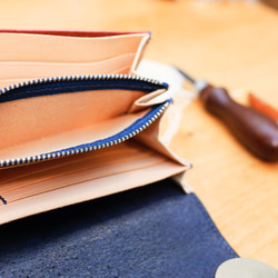 スリットデザイン 〜エレガントで可愛い長財布〜【受注製作】 5枚目の画像