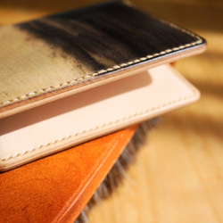 リアルウッド × 黒柿とヌメ革のコンビ カードケース 4枚目の画像