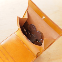 GOLF:2 / クラシック 〜重厚感ある正方形の二つ折り財布〜 【受注製作】 5枚目の画像