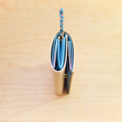 ラビット3.1 / 初夏のビーチより  〜カードポケットが増えた。小さな三つ折り財布〜【受注製作】 4枚目の画像