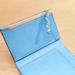 ラビット3.1 / 初夏のビーチより  〜カードポケットが増えた。小さな三つ折り財布〜【受注製作】 5枚目の画像