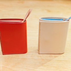 ラビット3.1 / 初夏のビーチより  〜カードポケットが増えた。小さな三つ折り財布〜【受注製作】 7枚目の画像