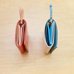 ラビット3.1 / 初夏のビーチより  〜カードポケットが増えた。小さな三つ折り財布〜【受注製作】 8枚目の画像