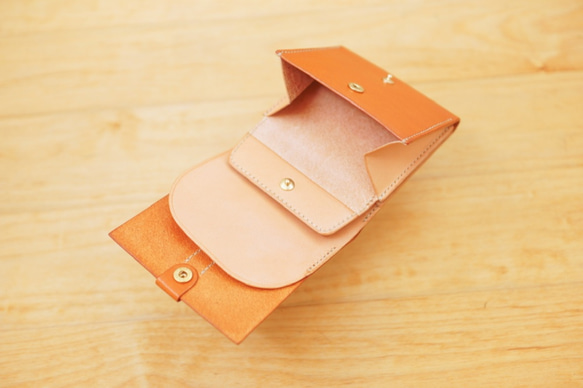 ROMANA2 / Vacanza 〜旅のお供に薄型二つ折り財布〜【受注製作】 4枚目の画像