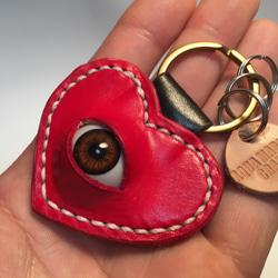 極美品　X HIDE レザー目玉キーホルダー 未使用美品】hide アイボール レザーキーホルダー 目玉｜Yahoo