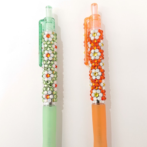お花のキラキラ☆デコボールペン～ビタミンカラー ペン・筆記用具