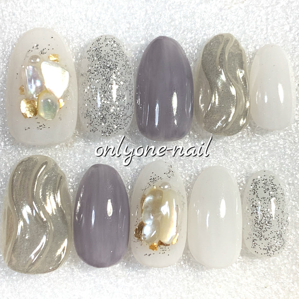 254】シンプル♡シックなニュアンスネイル♡ ネイルチップ（つけ