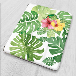 再次上架 x 16 ♪ “Monstera &amp; Hibiscus” 輕質 ♪ iPad 保護套 智慧保護套 mini6 第1張的照片