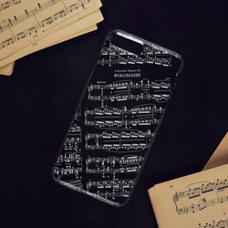 『ショパン 英雄ポロネーズ』iPhone/android スマホケース クリア ピアノ 音楽 楽譜 レッスン クラシック 3枚目の画像
