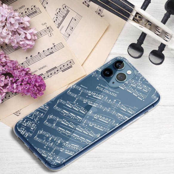 「蕭邦英雄波蘭舞曲」iPhone/Android 智慧型手機殼透明鋼琴樂譜課古典 第5張的照片