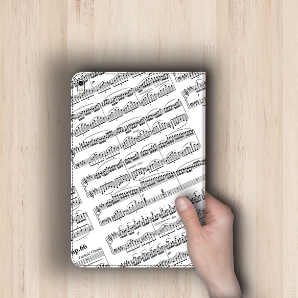 再販♪『ショパン幻想即興曲』クラシックピアノ名曲シリーズvol.2　iPadケース タブレットケース 手帳型 5枚目の画像
