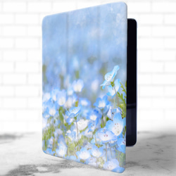 「Pretty Nemophila」 輕量 ♪ iPad 保護殼 智慧型保護殼 iPad 花卉圖案 春季時尚 air5 mini 第2張的照片