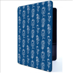 『手描きの薔薇 クラシックブルー』軽量♪タブレットケース iPadケース iPadmini5 iPad10.2第7世代 2枚目の画像