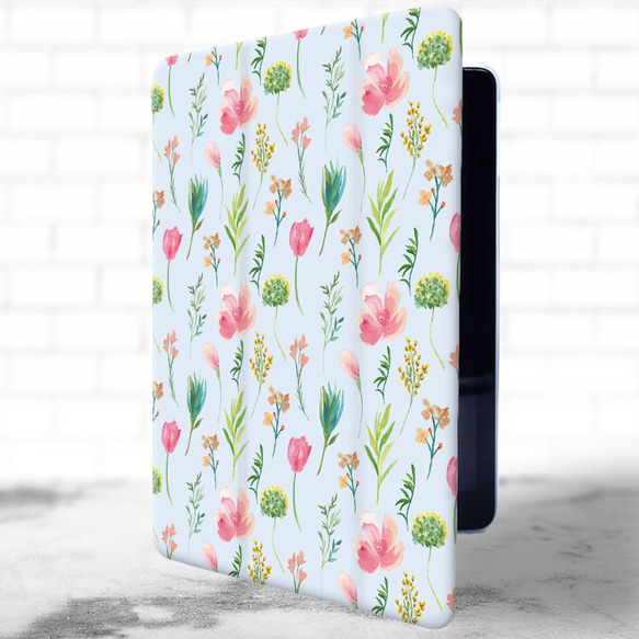 再販×3♪『菜の花と野草花』軽量♪iPadケース タブレット mini6 10.2 Air Pro 11 12.9 2枚目の画像
