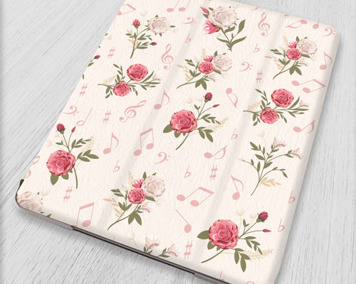 ピンクの薔薇ケースに名前が入れられるipadケース 0_2f5b147e1e7ed17ff6b7bf0ce721
