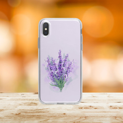 再販×6♪『ラベンダーブーケ』iPhone/android 多機種対応 スマホケース
