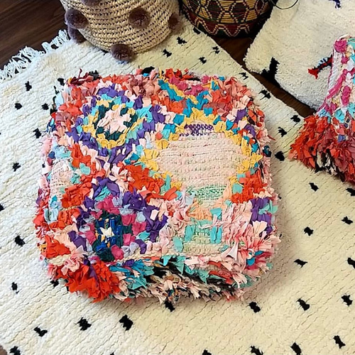 モロッコ ボシャルウィット プフ pouf オットマン クッション 4